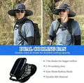 🏆 50K+ SOLD! ⚡2025 New Ultralight Solar Fan Sun Hat – Lighter Than a Baseball!⚾(Only 11oz)