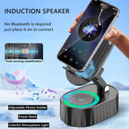 🔥2025 Upgraded Cell Phone Stand with Induction Speaker/Power Bank/Atmosphere Light