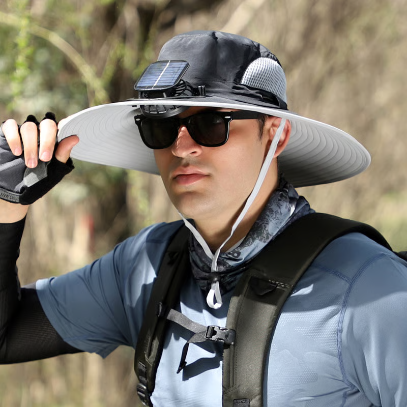 🏆 50K+ SOLD! ⚡2025 New Ultralight Solar Fan Sun Hat – Lighter Than a Baseball!⚾(Only 11oz)
