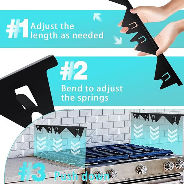 🔥LAST DAY 49% OFF - 🎁Retractable Stainless Steel Stove Gap Covers