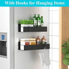 🔥 Punch-free Magnetic Storage Rack Organize —— Space-saving Kitchen Organizer