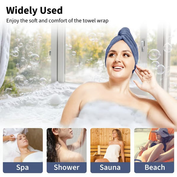 Plus Size Adjustable Bath Skirt & Shower Cap Set