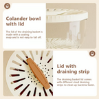 2-in-1 Draining and Preservation Basket: Simplify Washing & Storing