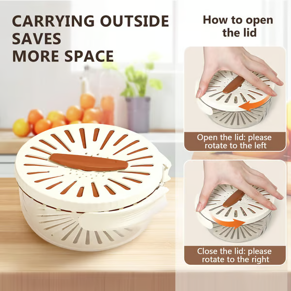 2-in-1 Draining and Preservation Basket: Simplify Washing & Storing