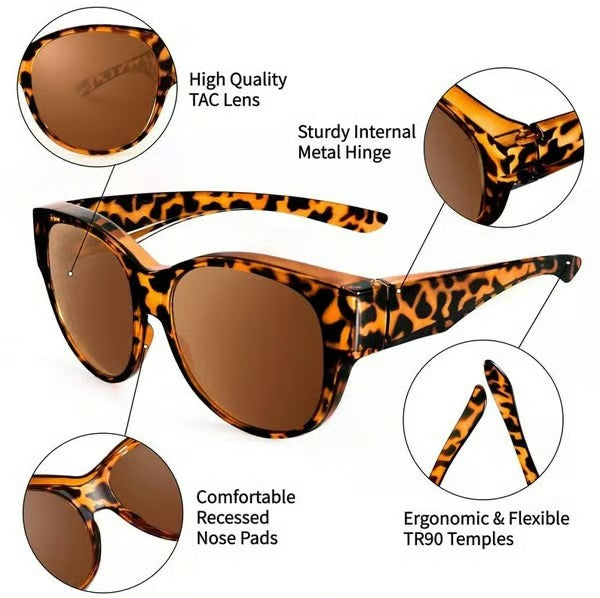 😎2026 New Polarized UV400 Protection Trendy Round Cat-eye Sunglasses 🕶️