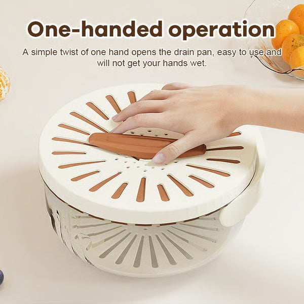 2-in-1 Draining and Preservation Basket: Simplify Washing & Storing