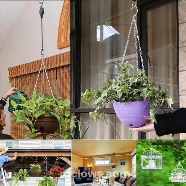 🔥 2025 HOT SALE 49% OFF-Garden Pulley Retractable Hook