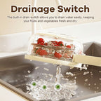 2-in-1 Draining and Preservation Basket: Simplify Washing & Storing