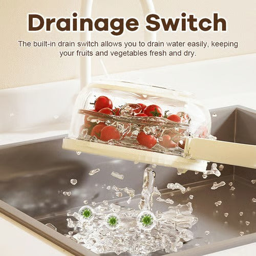 2-in-1 Draining and Preservation Basket: Simplify Washing & Storing