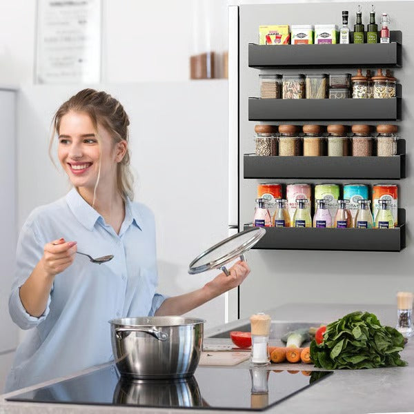 🔥 Punch-free Magnetic Storage Rack Organize —— Space-saving Kitchen Organizer