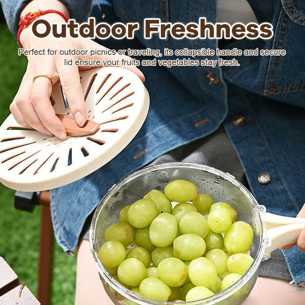 2-in-1 Draining and Preservation Basket: Simplify Washing & Storing