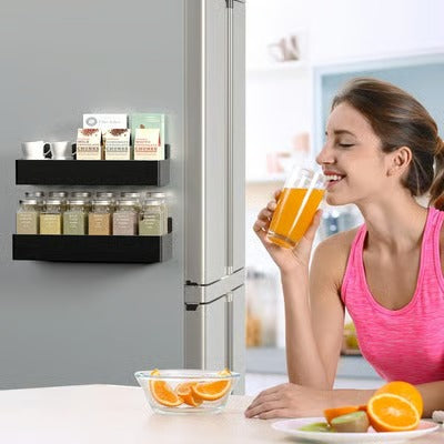 🔥 Punch-free Magnetic Storage Rack Organize —— Space-saving Kitchen Organizer