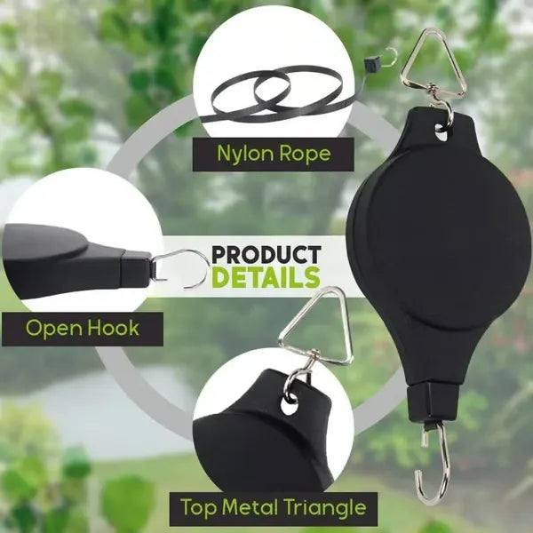 🔥 2025 HOT SALE 49% OFF-Garden Pulley Retractable Hook