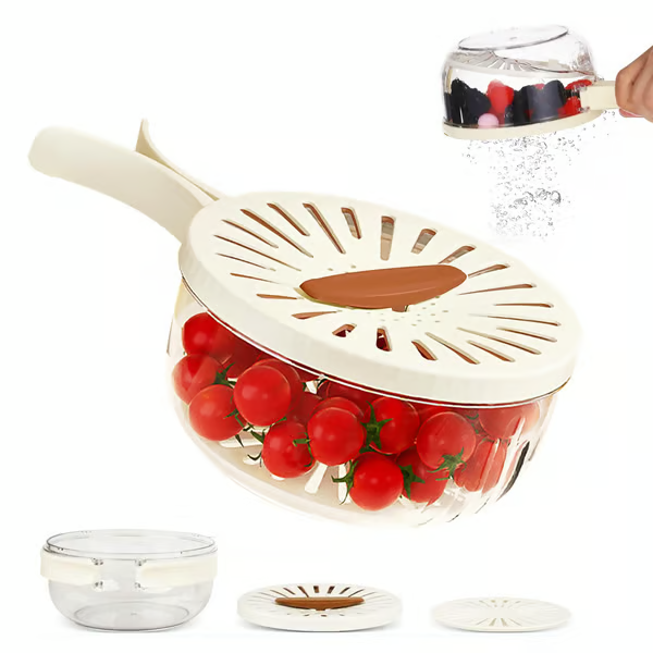 2-in-1 Draining and Preservation Basket: Simplify Washing & Storing