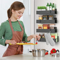 🔥 Punch-free Magnetic Storage Rack Organize —— Space-saving Kitchen Organizer