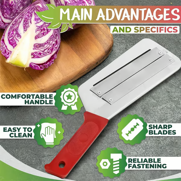 🔥HOT SALE- 2025 Upgraded Stainless Steel Double-layer Slicer